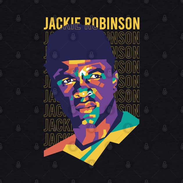 Jackie Robinson on WPAP art 1 by pentaShop